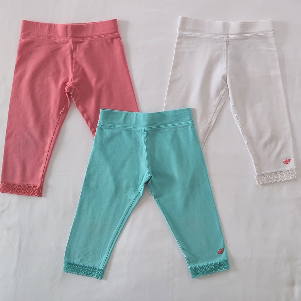 2-3T cropped leggings set of 3